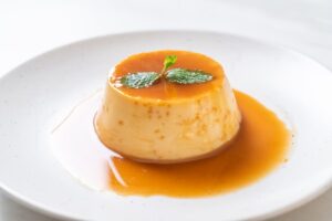 Flan de doce de leite. Receita Uruguaia.